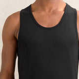 Reiss Monty 2 Pack Stretch-Cotton Loungewear Vests in White/Black