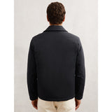 Reiss Parker Lightly-Padded Patch-Pocket Overshirt in Navy