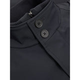 Reiss Player Hybrid Removable Funnel Neck Overcoat in Navy
