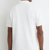 Reiss Reed Textured Concealed-Placket Polo Shirt In White