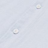 Reiss Short Sleeve Linen Shirt Pale Blue