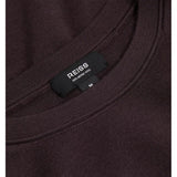 Reiss Wessex Crew Merino Wool Jumper in Dark Bordeaux