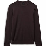 Reiss Wessex Crew Merino Wool Jumper in Dark Bordeaux