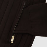 Reiss Zip Through Cardigan In Chocolate