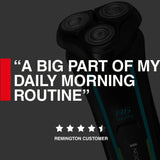 Remington R6 Style Series Aqua Rotary Shaver Black