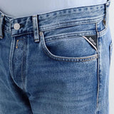 Replay Grover Straight-fit Jeans In Medium Blue