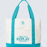 Replay Monte Carlo Country Club Collection Canvas Tote Bag White