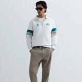 Replay Monte Carlo Country Club Collection Sweatshirt With Contrasting Bands Gardenia