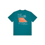 Replay Monte Carlo Country Club Collection T-Shirt with Branded Tennis Print In Emerald