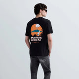 Replay Relaxed-Fit T-Shirt with Fiji Print in Black