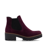 Rieker Chunky Elasticated Women's Chelsea Boots in Purple