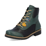 Rieker Lace Up Shoe Boot In Peacock