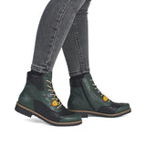 Rieker Lace Up Shoe Boot In Peacock