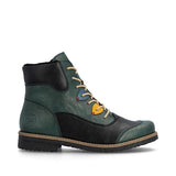 Rieker Lace Up Shoe Boot In Peacock
