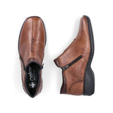 Rieker Low Ankle Boot In Muskat