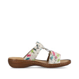 Rieker Patterned Sandal in Off White