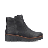 Rieker Slip-on Ankle Boot In Black