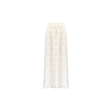 Ro&Zo Ivory Broderie Maxi Skirt in Cream
