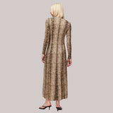 Ro&Zo Animal Print Seam Detail Dress