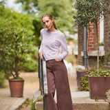 Ro&Zo Applique Knit Jumper With Alpaca In Lilac