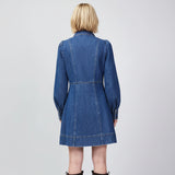 Ro&Zo Denim Zip Front Mini Dress