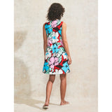 Ro&Zo Graphic Floral-Print Shift Dress In Multi
