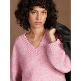 Ro&Zo Marl Knit Jumper in Pink