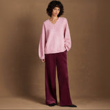 Ro&Zo Marl Knit Jumper In Pink