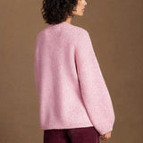 Ro&Zo Marl Knit Jumper In Pink