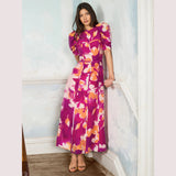 Ro&Zo Niamh Binding Detail Occasion Dress In Pink