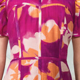 Ro&Zo Niamh Binding Detail Occasion Dress In Pink