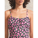 Ro&Zo Pink Rose-Print Strappy Dress