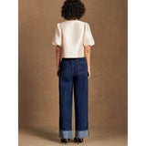 Ro&Zo Puff Sleeve Shell Top In Cream