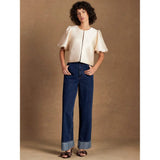 Ro&Zo Puff Sleeve Shell Top In Cream