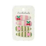 Rockahuhla Kids Cherry Kiss Fabric Clip Set
