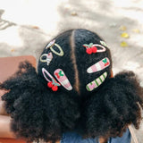 Rockahuhla Kids Cherry Kiss Fabric Clip Set
