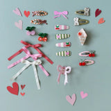 Rockahuhla Kids Cherry Kiss Fabric Clip Set