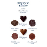 Rococo Chocolates The Queen of Hearts Box Mixed Chocolate Collection with Marc De Champagne Truffles