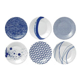 Royal Doulton Pacific Blue Tapas Plates (Set Of 6)