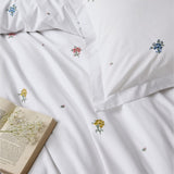 Historic Royal Palaces - Embroidery Single Duvet Set In White