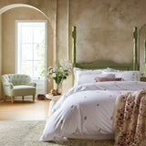 Historic Royal Palaces - Victoria Sprigs Embroidery Single Duvet Set In White