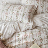Historic Royal Palaces - Waistcoat Stripe Double Size Duvet Set In Pink