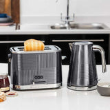 Russell Hobbs 25250 2 Slice Geo Grey Stainless Toaster