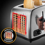 Russell Hobbs Adventure 4 Slice Steel Toaster
