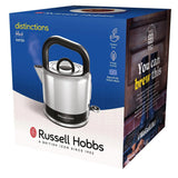 Russell Hobbs Distinctions 1.5 Litre Stainless Steel Kettle In Black