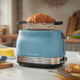Russell Hobbs Hanley 2 Slice Toaster In Retro Blue