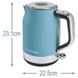 Russell Hobbs Hanley Kettle In Retro Blue