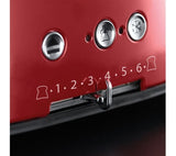 Russell Hobbs Retro Red 4SL 21690 4-Slice Toaster - Red