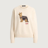 Lauren Ralph Lauren Intarsia-Knit Yorkshire Terrier Jumper In Mascarpone Cream