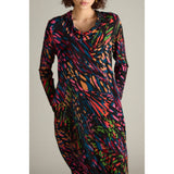 Sahara Bright Scattered Wings Jersey Dress In Multi